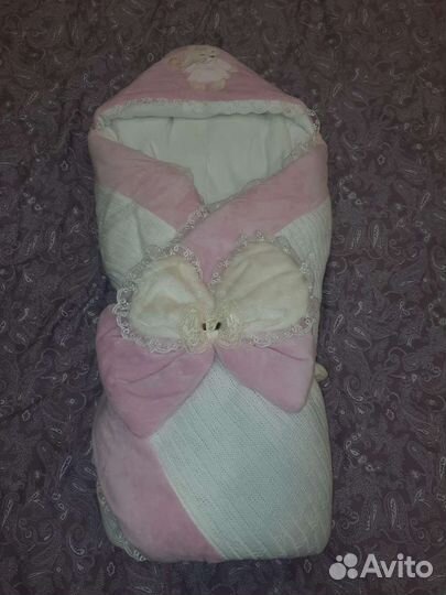 Комплект на выписку для девочки зима