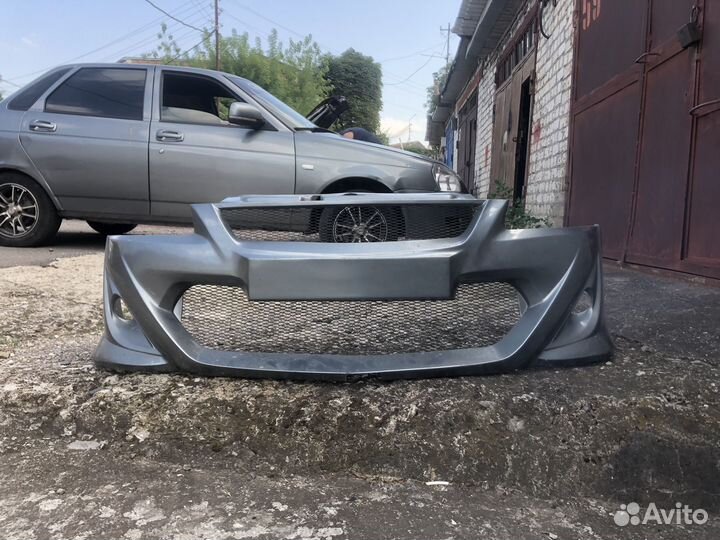 Передний бампер на priora кварц