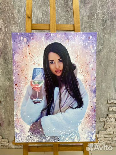 Портрет на холсте по фото