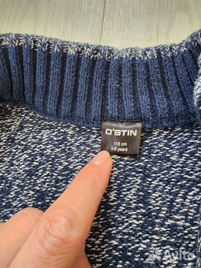 Кофта + джинсовый комбинезон на мальчика 5 лет