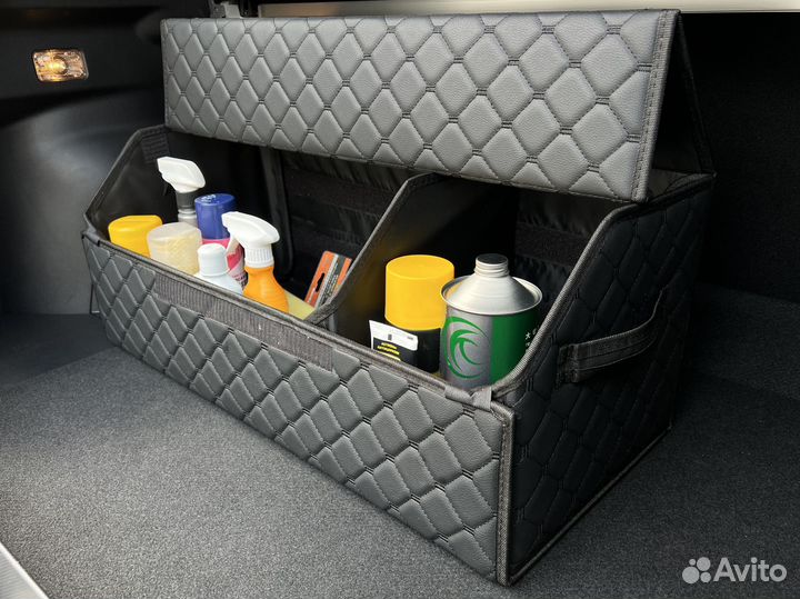 Органайзер большой Черный с черной строчкой