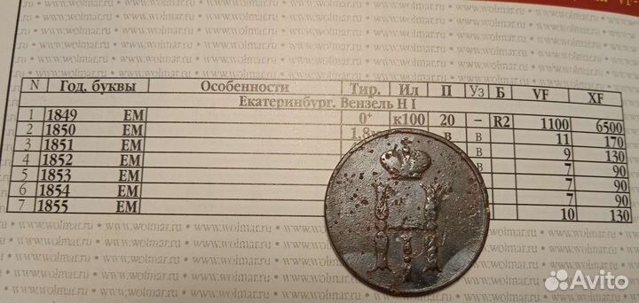 Копейка 1852