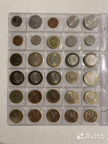 Набор монет биметалл и иностранная ходячка