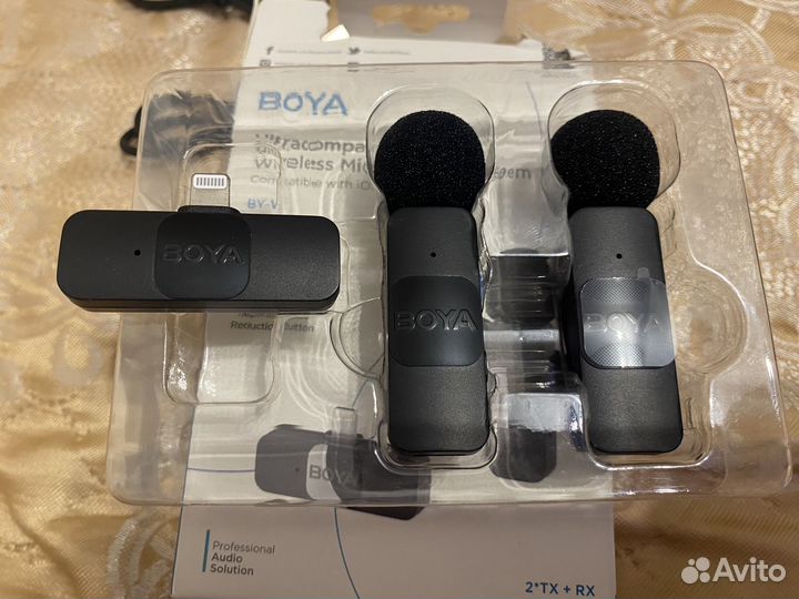 Беспроводные микрофоны boya by-v2 Lightning