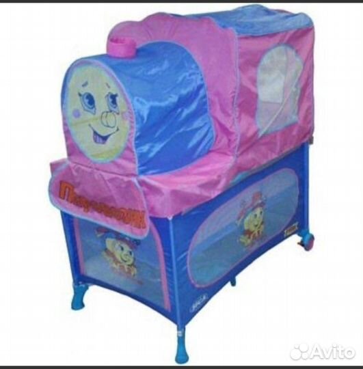 Кровать Манеж Паровозик Seca