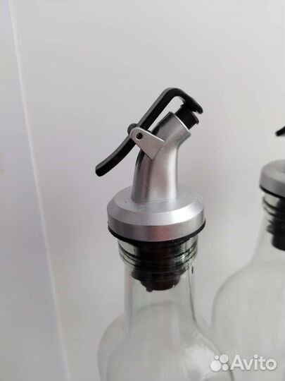 Бутылка стеклянная для масла с дозатором 500 мл