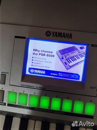 Синтезатор yamaha PSR-S500