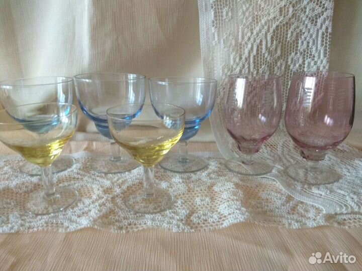 Хрусталь, рюмки и фужеры