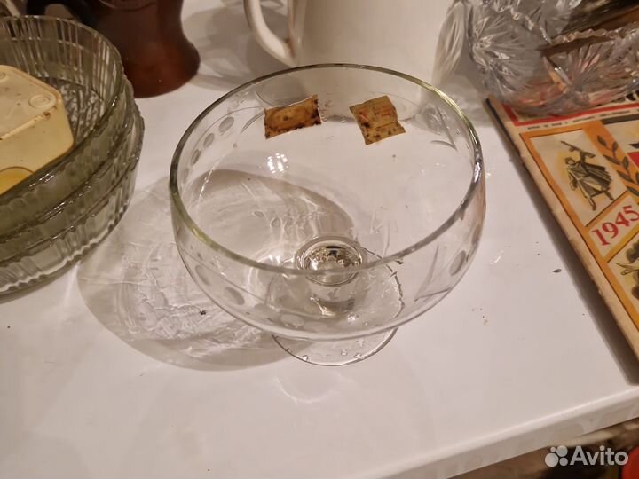 Конфетница стеклянная СССР