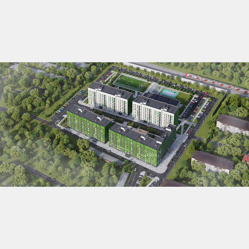 1-к. квартира, 41,6 м², 8/9 эт.