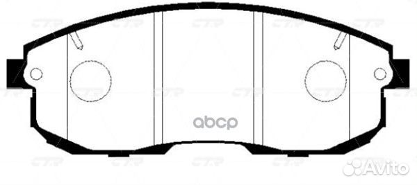 Ckss-1 Колодки тормозные дисковые перед N