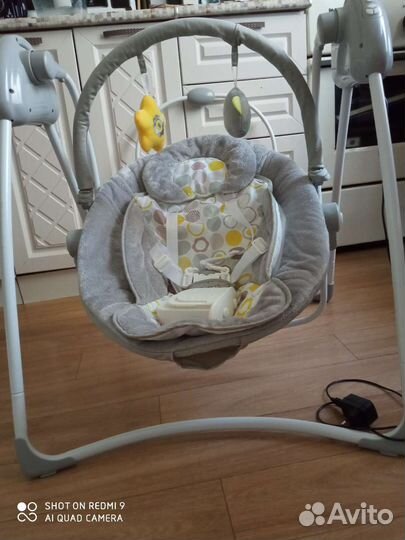 Детские качели шезлонг babyton 2 в 1