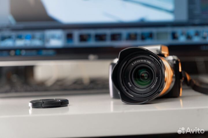 Sony Alpha NEX C3 kit 18-55 + карта 256гб + сумка