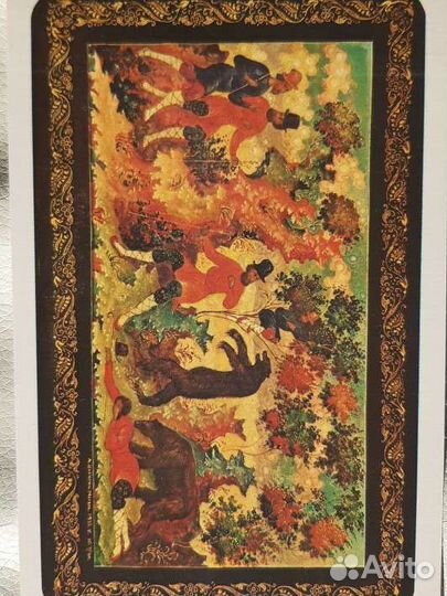 Лаковая миниатюра Мстёры 16 открыток