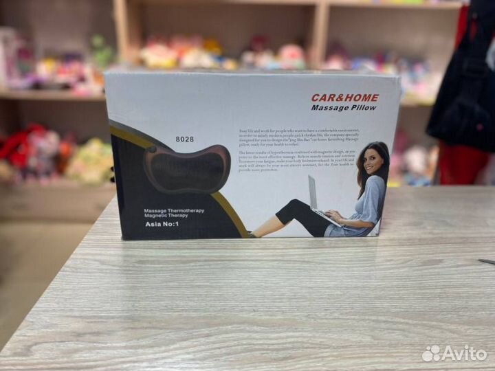 Массажер подушка в авто Car&Home 8 роликов