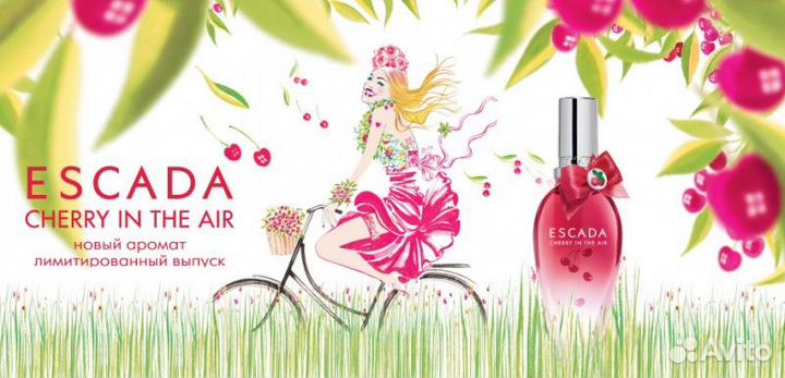Духи женские Escada Cherry The Air, 10 мл. Масло