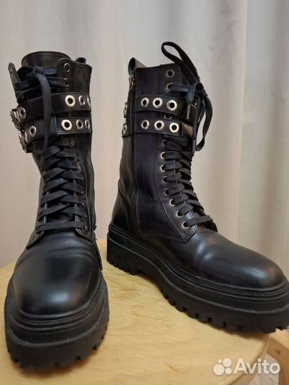 Ботинки Zara натуральная кожа