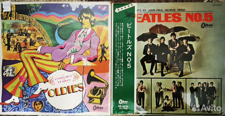Первопрессы The Beatles, Red vinil, odeon (jap)