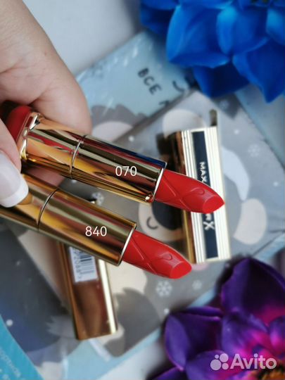 Помады Max Factor, Maybelline, Seventeen, Relouis