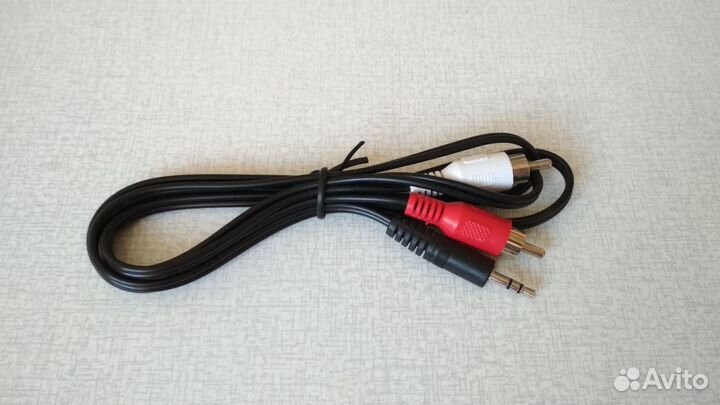 Кабель 2 rca - jack 3.5