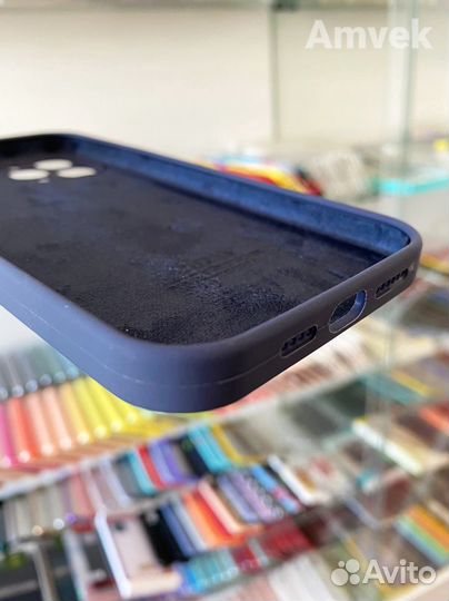 Чехол для iPhone 12 Pro Max (Закрытый низ) Синий