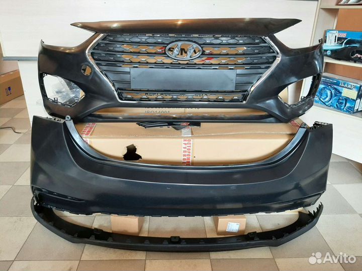 Hyundai Solaris 2 новый бампер под покраску