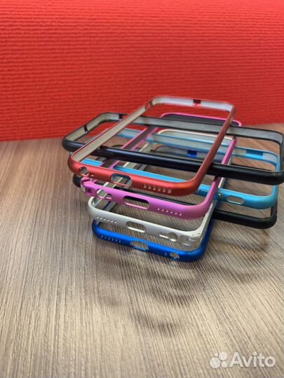 Бампер для iPhone 6/6s металлический