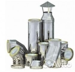 Двухстенные дымоходы диаметров от 80мм до 1000мм