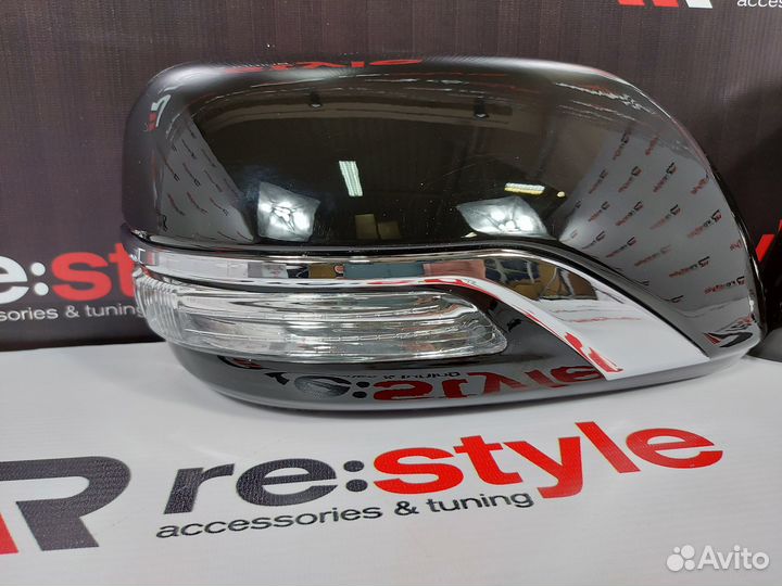 Зеркала Toyota Land Cruiser 200 08-11 Черные Exec