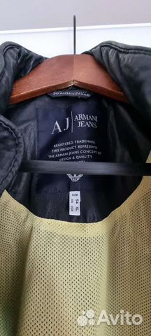 Кожаная куртка мужская Armani jeans объявление продам