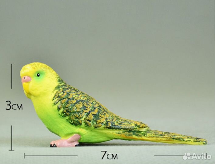 Волнистый попугай. фигурка