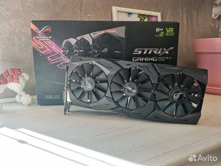 Видеокарта GTX 1080 ti 11 gb asus rog strix OC