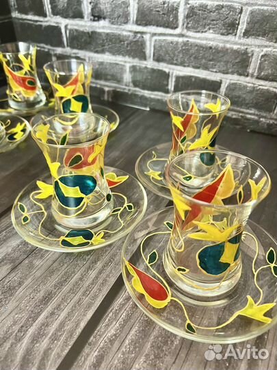 Эксклюзивный чайный сервиз ручной росписи