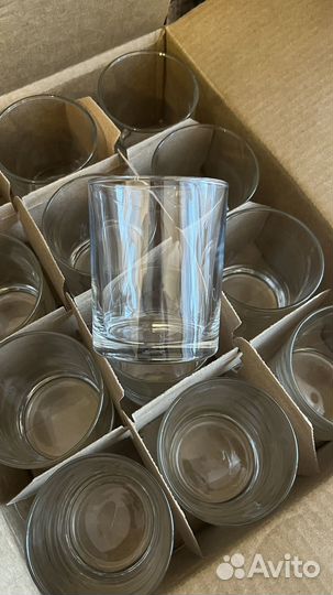 Стаканы 12 шт для свечей подсвечники pasabahce