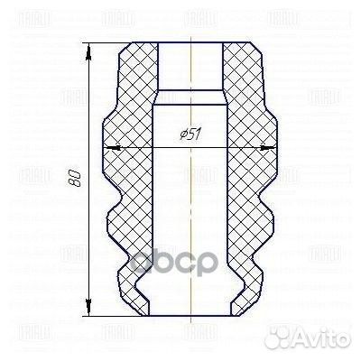 Буфер (отбойник) для а/м Kia Spectra (00) (задн