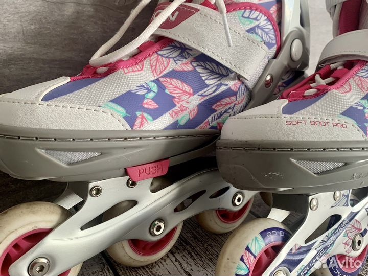 Роликовые коньки Reaction для девочки раздвижные