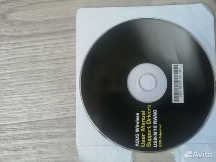 Сетевой адаптер asus USB-N10 Nano, черный