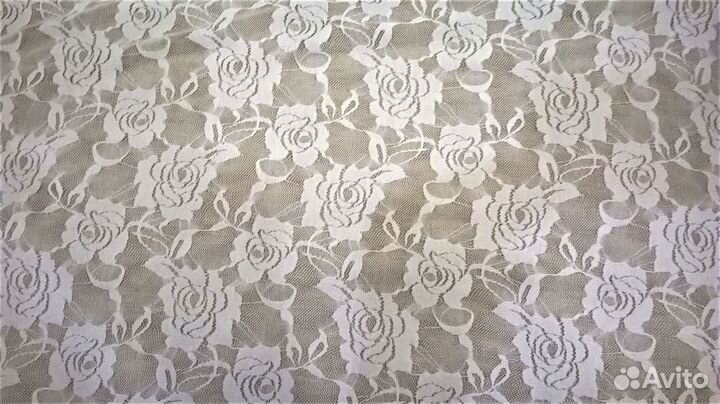Ткань гипюр стрейч отрез 2,30м -№7-1, плательный