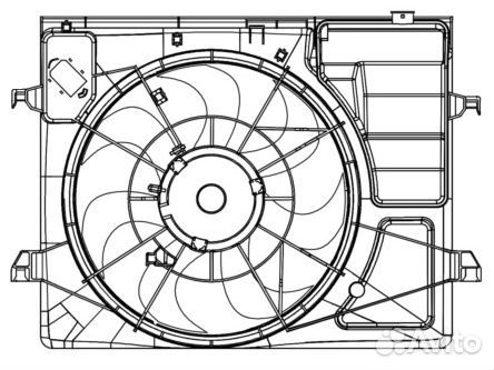 Электровентилятор охлаждения для а/м LFK 0830