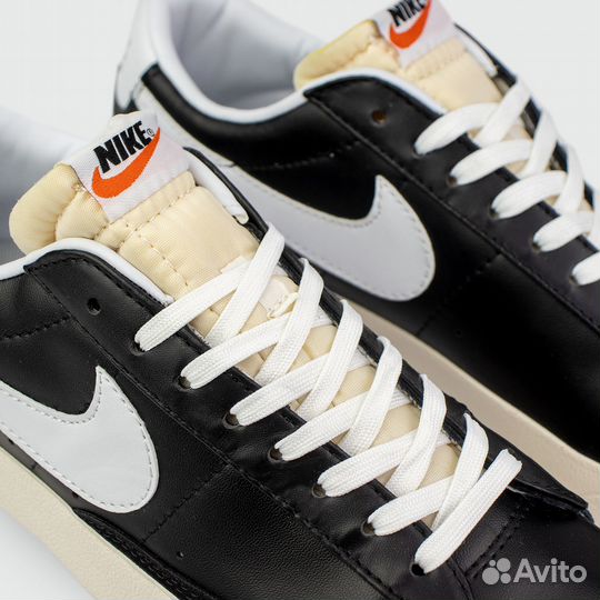 Кроссовки Nike Blazer Low 77 Leather Black / White