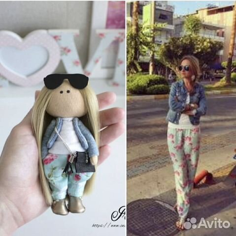 Портретная кукла ручной работы