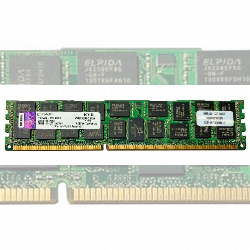 [KVR13LR9Q8/16] Оперативная Память Kingston Ddr3 1 Kvr13lr9q8/16