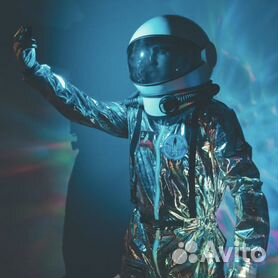 Карнавальный костюм «Космонавт», комбинезон, шлем, ранец, размер 34, рост 128 см