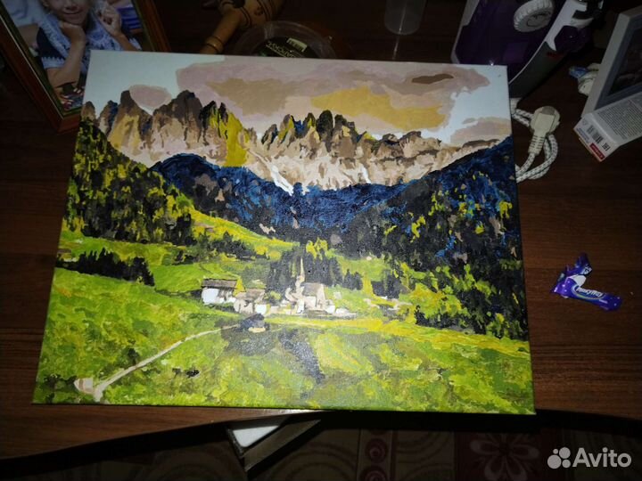 Картины по номерам новые раскрашеные