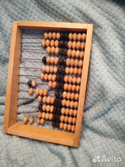 Деревянные счёты СССР кзф высота 27 см