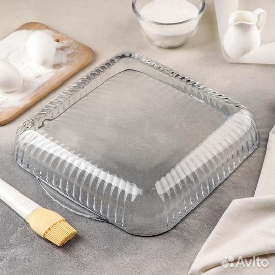 Набор квадратных форм из жаропрочного стекла для з