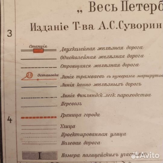 Дореволюционный план С. Петербурга