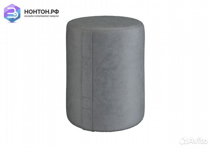 Пуф Рони 2 светло-серый