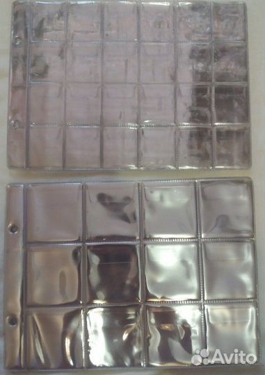 Листы для монет с клапанами. Numis новые