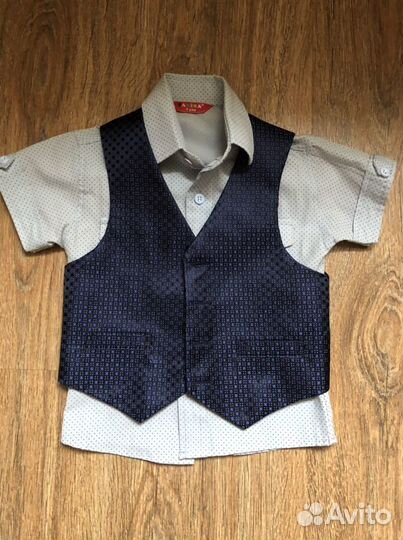 Рубашка с жилетом